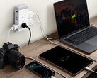 A Govee új Smart Plug Outlet Extender (a képen) beépített éjszakai fénnyel rendelkezik. (Kép forrása: Govee)