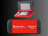 A Nintendo 3DS a Switch 2 konzol felett látható (Kép forrása: Nintendo of America, Amazon szerkesztéssel)