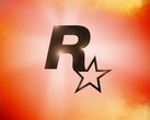 A Rockstar Games logója narancssárga és piros háttérrel (Kép forrása: Rockstar Games)