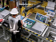 A Tesla Megapack gyár a kaliforniai Lathropban.