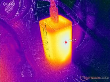 A kisméretű hálózati adapter mindössze 30 C-ot ér el igényes terheléseknél