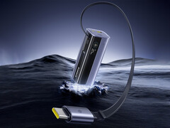 A Baseus EnerGeek GR11 egyszerre három készüléket tud tölteni (Kép forrása: Baseus - szerkesztés)