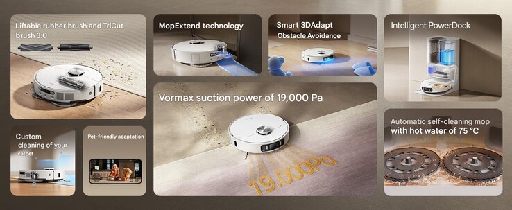 A Dreame L40 Ultra AE robotporszívó és felmosó. (Kép forrása: Dreame)