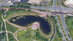 GNSS tesztút: tó