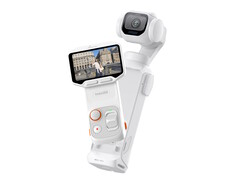 A 2 hüvelykes OLED távirányító-kijelző leválasztható az Insta360 Luna Pro 8K gimbal kameráról.