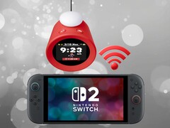 Nintendo Alarmo hangóra csatlakoztatva egy Switch 2 készülékhez (Kép forrása: Nintendo of America szerkesztéssel)