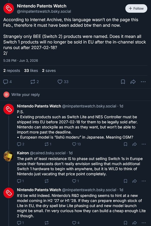 Nintendo Patents Watch post a Switch 2 akkumulátorának felülvizsgálatáról