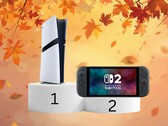 PS5 és Switch 2 eladási rangsor 2025 novemberében (Kép forrása: Sony PlayStation, Nintendo szerkesztéssel)