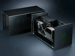 A Core X V2 ára 350 dollár. A képen: az eGPU burkolat. (Kép forrása: Razer)