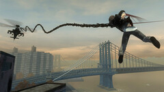 Ez a 2009-es klasszikus játék hamarosan remaster-t kaphat. Pillanatkép a játék karakterével, amint egy híd felett repül a képen (kép forrása: Steam)