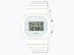A képen az új Casio G-Shock DW-5600WW-7 fehér színben (kép forrása: @morgan_gshock on Instagram)
