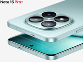 Redmi Note a 15 Pro+ kialakítása nagyon hasonlít elődjéhez. A képen: egy promóciós kép a telefonról. (Kép forrása: Xiaomi)