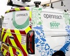 Egy speciálisan tervezett Openreach EV, amely a vállalat 5000. elektromos furgonját jelzi az Egyesült Királyságban (Kép forrása: Openreach)
