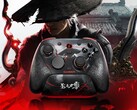 A GameSir G7 Pro 8K PC Phantom Blade Zero kiadás vörös szálak sötétben világítanak.