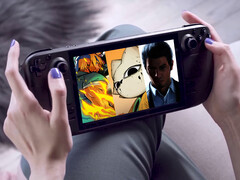 A 2025 decemberi Humble Choice már elérhető. A képen: Steam Deck a gyűjtemény borítóképével. (Kép forrása: Valve és Humble Bundle)