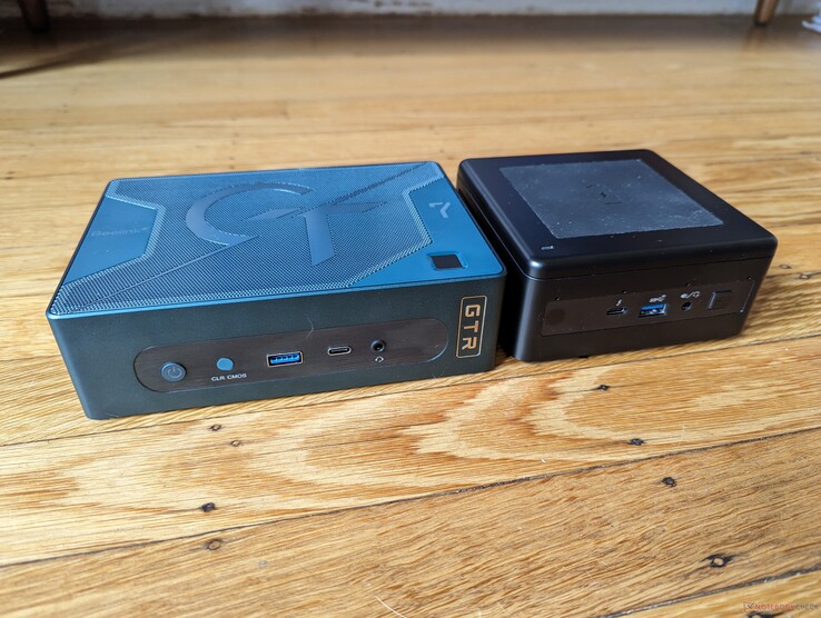 Left: Beelink GTR7, RIght: Intel NUC11PAQ