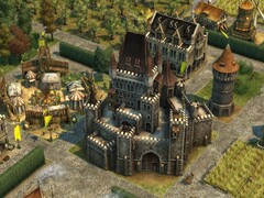 Az Anno 1404 – History Edition című játékban szereplő kastélyt ábrázoló kép.