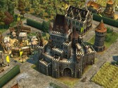 Az Anno 1404 – History Edition című játékban szereplő kastélyt ábrázoló kép.