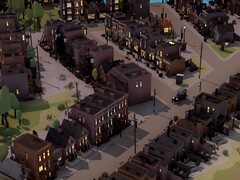 Egy kép, amely több épületet mutat a City of Gangstersben, amely most 80%-os kedvezménnyel kapható a Steamen.