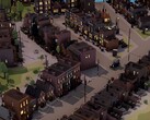Egy kép, amely több épületet mutat a City of Gangstersben, amely most 80%-os kedvezménnyel kapható a Steamen.
