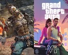 A Borderlands 4 (balra) szeptember 12-én jelenik meg, a GTA 6 (jobbra) pedig még nem rendelkezik pontos megjelenési dátummal. (Kép forrása: Steam és Take-Two, szerk.)