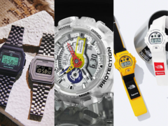 Balról jobbra (a képen): A rag & bone × Casio Vintage Premium, az A$AP Ferg GA-110FRG-7AER és a Supreme × The North Face DW-6900SNF-1A. (A kép forrása: Casio. G-Central)