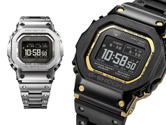 A Casio GMW-BZ5000D-1 (balra) és a GMW-BZ5000BD-1 (jobbra) fehér háttér előtt. (Kép forrása: Casio UK - szerkesztve)