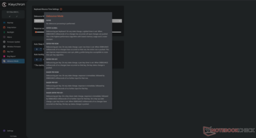 A Keychron Launcher debounce algoritmus opcióinak magyarázata. 