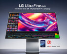 Az LG UltraFine 32U990A a 6K felbontást kettős Thunderbolt 5 porttal kombinálja. (Kép forrása: LG)