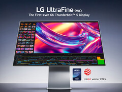 Az LG UltraFine 32U990A a 6K felbontást kettős Thunderbolt 5 porttal kombinálja. (Kép forrása: LG)