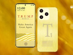A Trump T1 Phone-t a tervek szerint január végén szállítják le. (Kép forrása: Trump Mobile, szerk.)