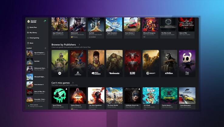 Der Katalog des Xbox Game Pass kann jetzt nach Publisher durchsucht werden.