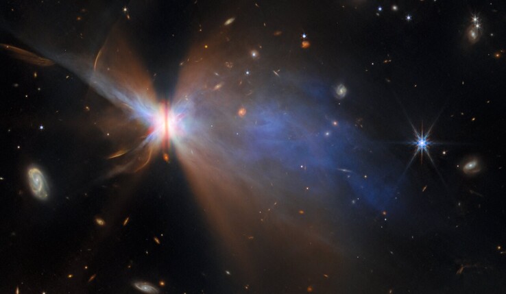 A Webb által rögzített kép a Pillangó csillagról (NASA, ESA, és CSA)