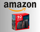 Nintendo Switch 2 az Amazon logóval a konzol felett (Kép forrása: Amazon.com szerkesztéssel)