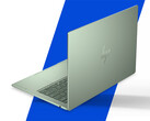 Az OmniBook 5 akár 16 GB RAM-mal és Core 7 350 processzorral is felszerelhető. A képen: egy szerkesztett promóciós kép, amely a laptop hátulját mutatja.
