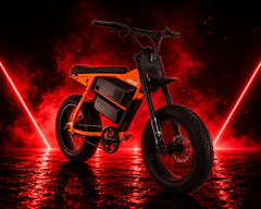 A Juiced Scrambler Hardtail kettős akkumulátoros modell akár 120 mérföld (200 km) hatótávolságot biztosít