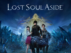 Lost Soul Aside banner a kijelzőn (Kép forrása: Sony PlayStation szerkesztéssel)