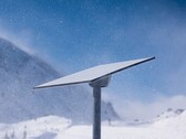 Egy Starlink vevőegység havas körülmények között (Kép forrása: SpaceX)
