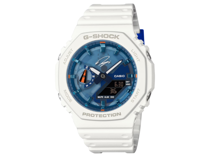 A Casio G-Shock x Ryo Ishikawa GA-2100RI25-7A óra. (Kép forrása: Casio)
