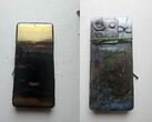 A felrobbant Redmi Note 13 Pro elülső és hátsó fotói (Kép forrása: Sri Varshan; szerkesztve)