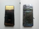 A felrobbant Redmi Note 13 Pro elülső és hátsó fotói (Kép forrása: Sri Varshan; szerkesztve)