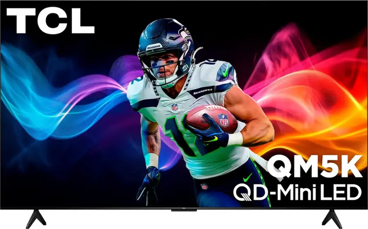A TCL QM5K 4K QD-Mini LED Smart TV. (Kép forrása: TCL)