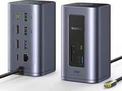 A Baseus Nomos NU1 Air Spacemate elöl négy, hátul nyolc porttal rendelkezik. (Kép forrása: Baseus/Amazon)