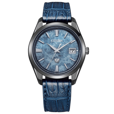 A Citizen 30th Anniversary Eco-Drive kék washi papír számlapos óra. (Kép forrása: Citizen)
