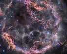 A NASA James Webb Űrteleszkópjának NIRCam kamerája által készített új, rendkívül részletes képen a Cassiopeia A szupernóva-maradvány bonyolult részletei láthatóak. (A kép forrása.) NASA, ESA, CSA, STScI, Danny Milisavljevic (Purdue University), Ilse De Looze (UGent), Tea Temim (Princeton University))