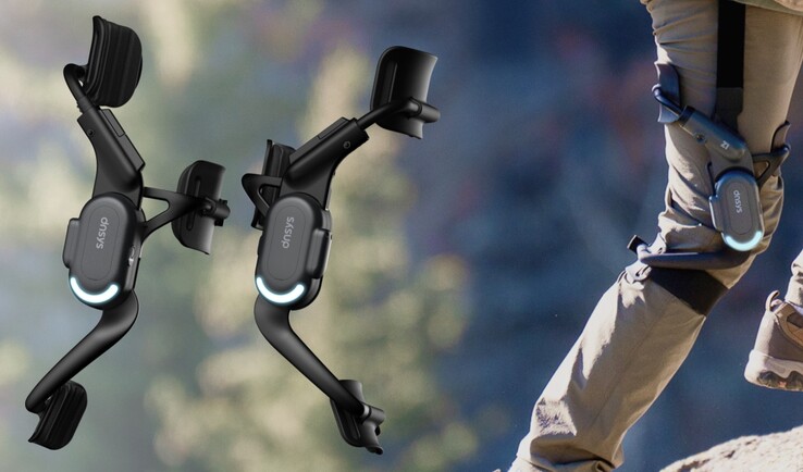 Egyetlen Dnsys Z1 térd exoskeleton használható az egyik láb, míg kettő mindkét láb segítésére. (Kép forrása: Dnsys)