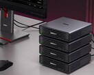 Legfeljebb négy Lenovo ThinkCentre X Ultra mini PC összevonható egy nagy teljesítményű mesterséges intelligencia szerverré.