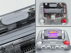 ModRetro M64 Translucent FPGA retro konzol a képen