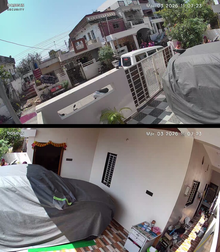 A ház homlokzatának képe nappali fényben