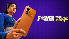 Egy fiatal nőt ábrázoló Xiaomi Poco M8 Power promóciós kép